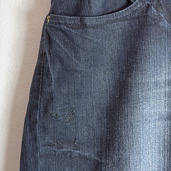 (T6) Vintage Apple Bottoms jeans with silver embroidery from the 2000s. Size 22. - Picture 5 of 14